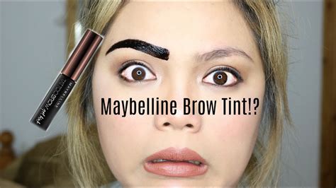 maybelline brow tint peel off